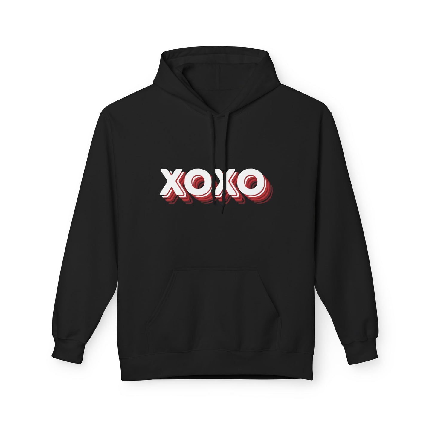 XOXO Pink Retro Hoodie – Cute Pastel Valentine Aesthetic | Sizes S–5XL