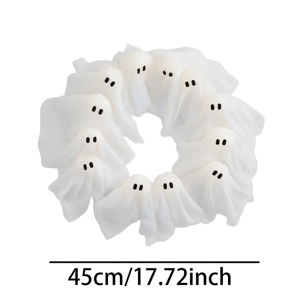 Spooky Glow Ghost Wreath
