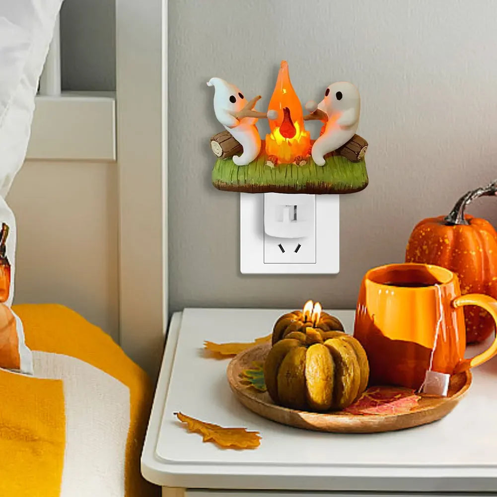 Spooky Campfire Night Light