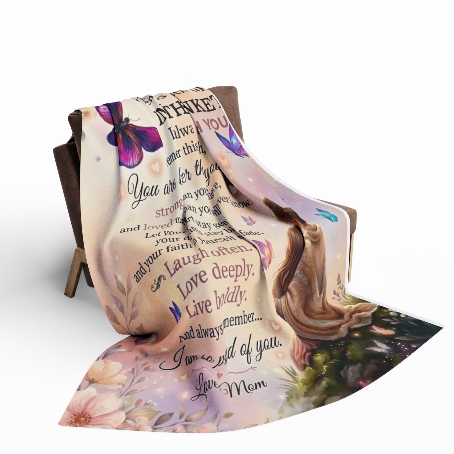 To My Daughter Poem Blanket | Fleece Blanket