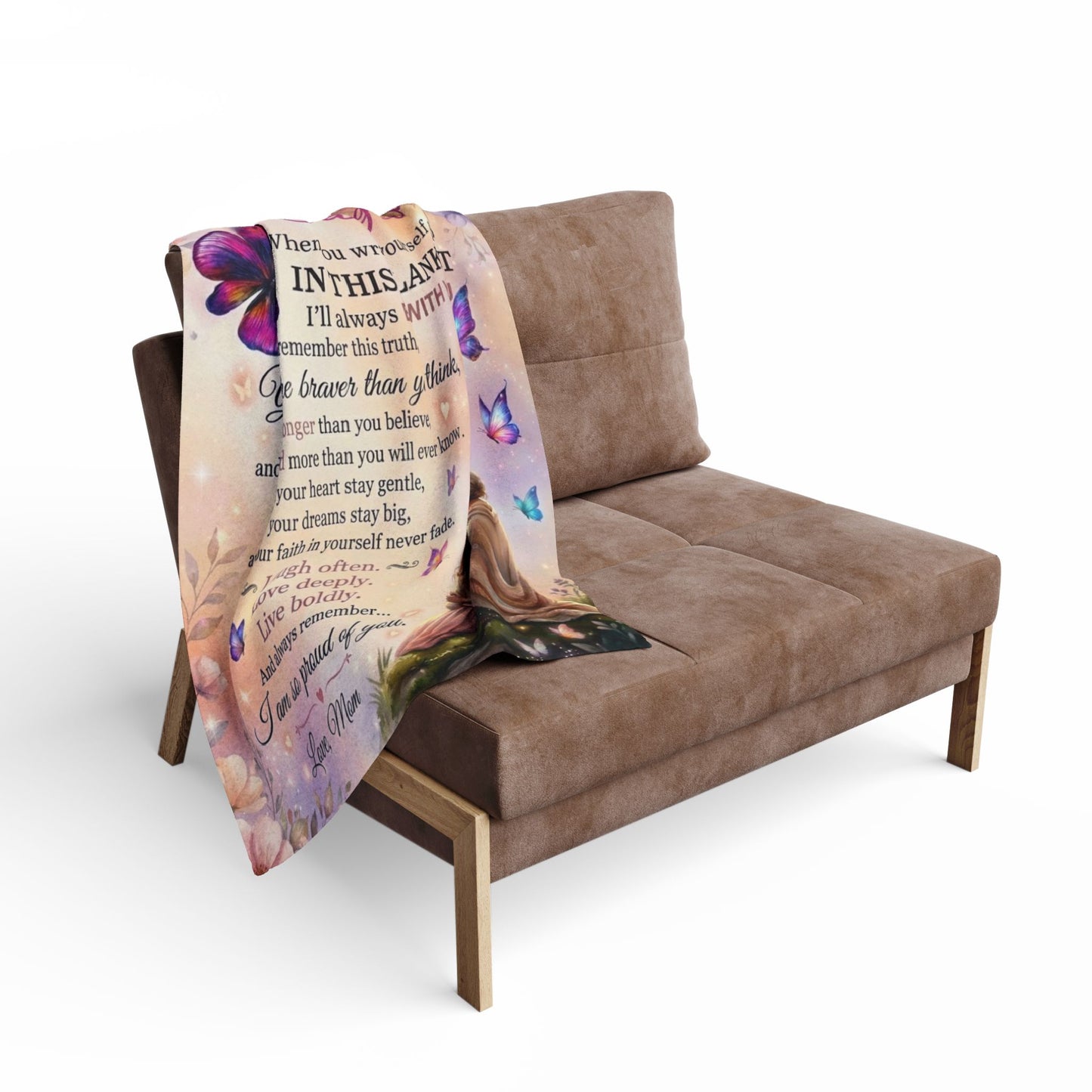 To My Daughter Poem Blanket | Fleece Blanket