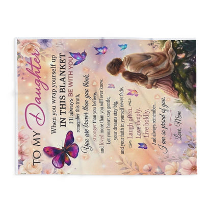 To My Daughter Poem Blanket | Fleece Blanket