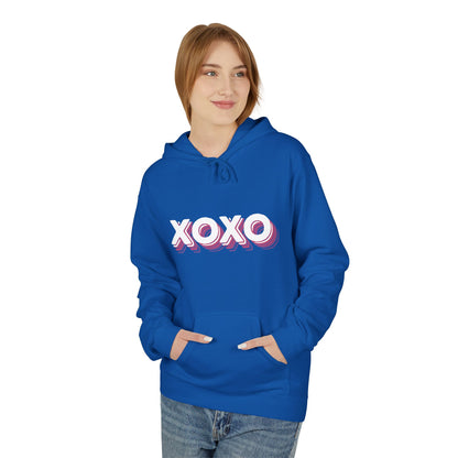 XOXO Pink Retro Hoodie – Cute Pastel Valentine Aesthetic | Sizes S–5XL