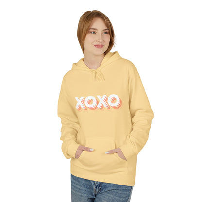 XOXO Pink Retro Hoodie – Cute Pastel Valentine Aesthetic | Sizes S–5XL