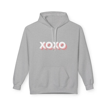 XOXO Pink Retro Hoodie – Cute Pastel Valentine Aesthetic | Sizes S–5XL