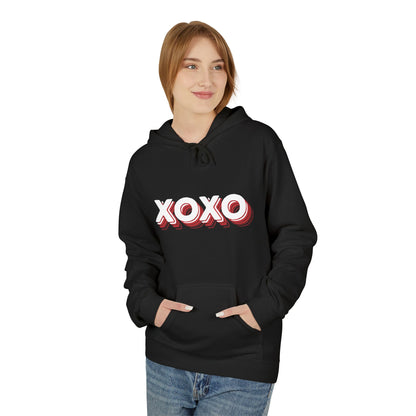 XOXO Pink Retro Hoodie – Cute Pastel Valentine Aesthetic | Sizes S–5XL