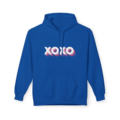 XOXO Pink Retro Hoodie – Cute Pastel Valentine Aesthetic | Sizes S–5XL