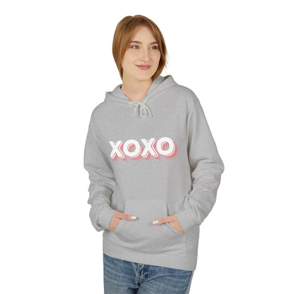 XOXO Pink Retro Hoodie – Cute Pastel Valentine Aesthetic | Sizes S–5XL