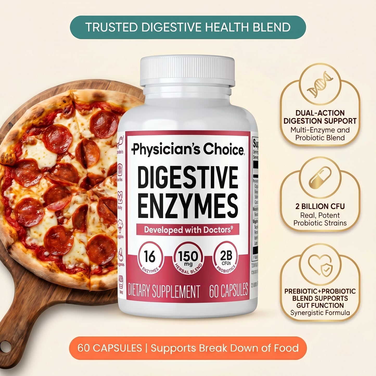 Everyday Digestive Support Probiotic Capsules