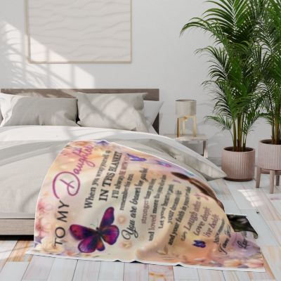 Believe in Yourself Daughter Blanket Arctic Fleece, Sentimental Mom Message | Keepsake