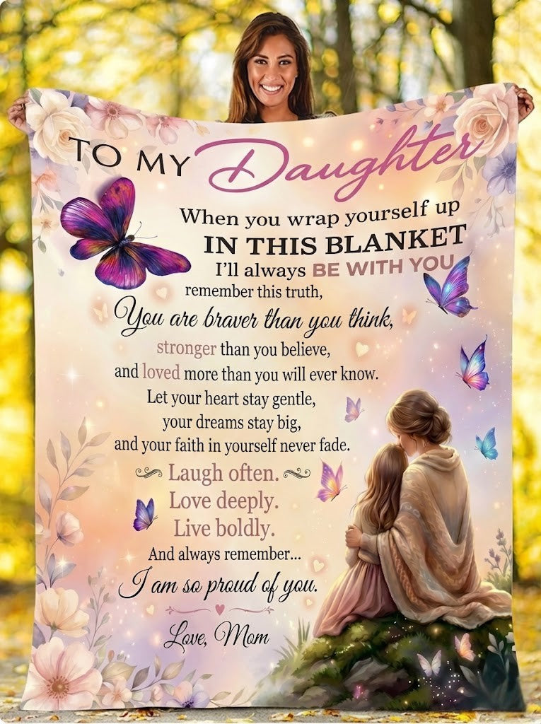 Believe In Yourself Daughter Blanket