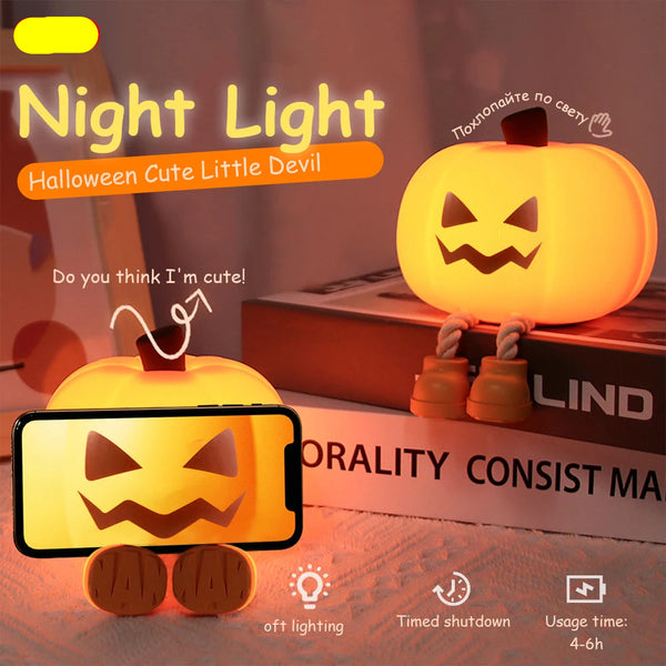 Soft Glow Pumpkin Night Light