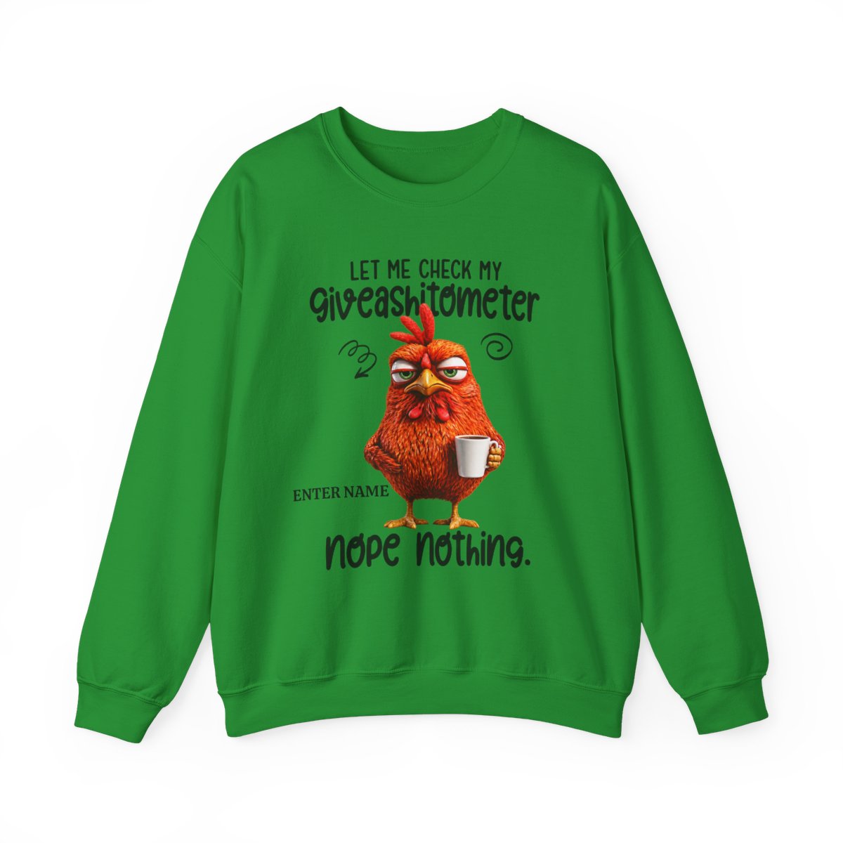 Let Me Check My Giveashitometer - Sarcastic Personalized Custom Sweatshirt - Gift For Co-Workers