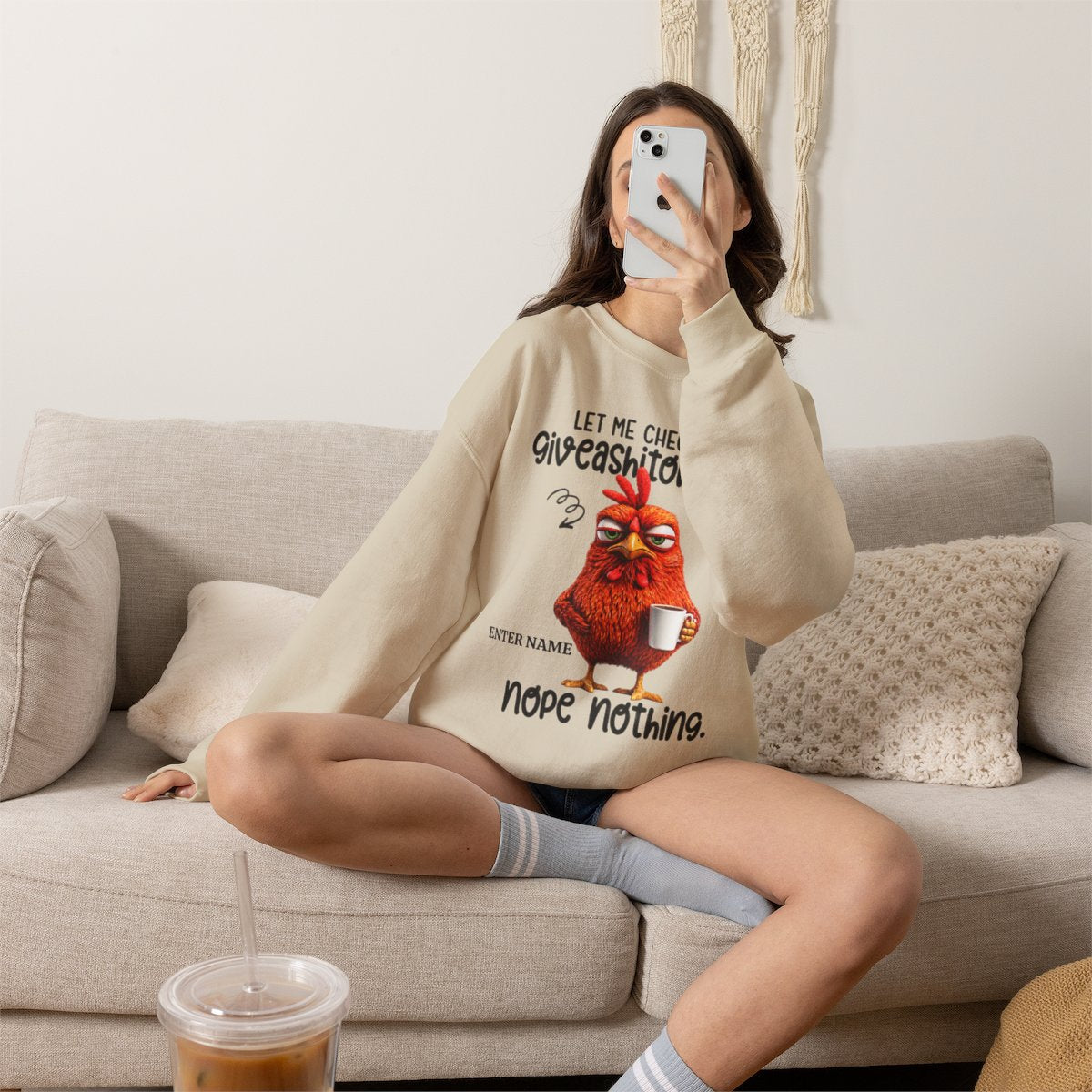 Let Me Check My Giveashitometer - Sarcastic Personalized Custom Sweatshirt - Gift For Co-Workers